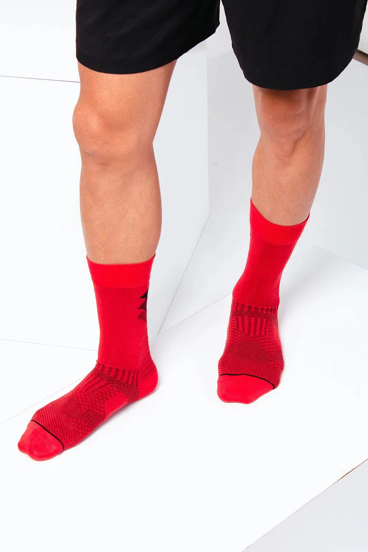 Men's Bamboo Colorful & Patterned Quarter Dress Socks