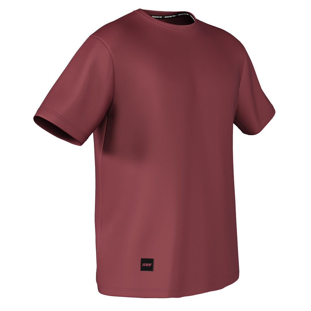 Men's Running Tee- Cabernet