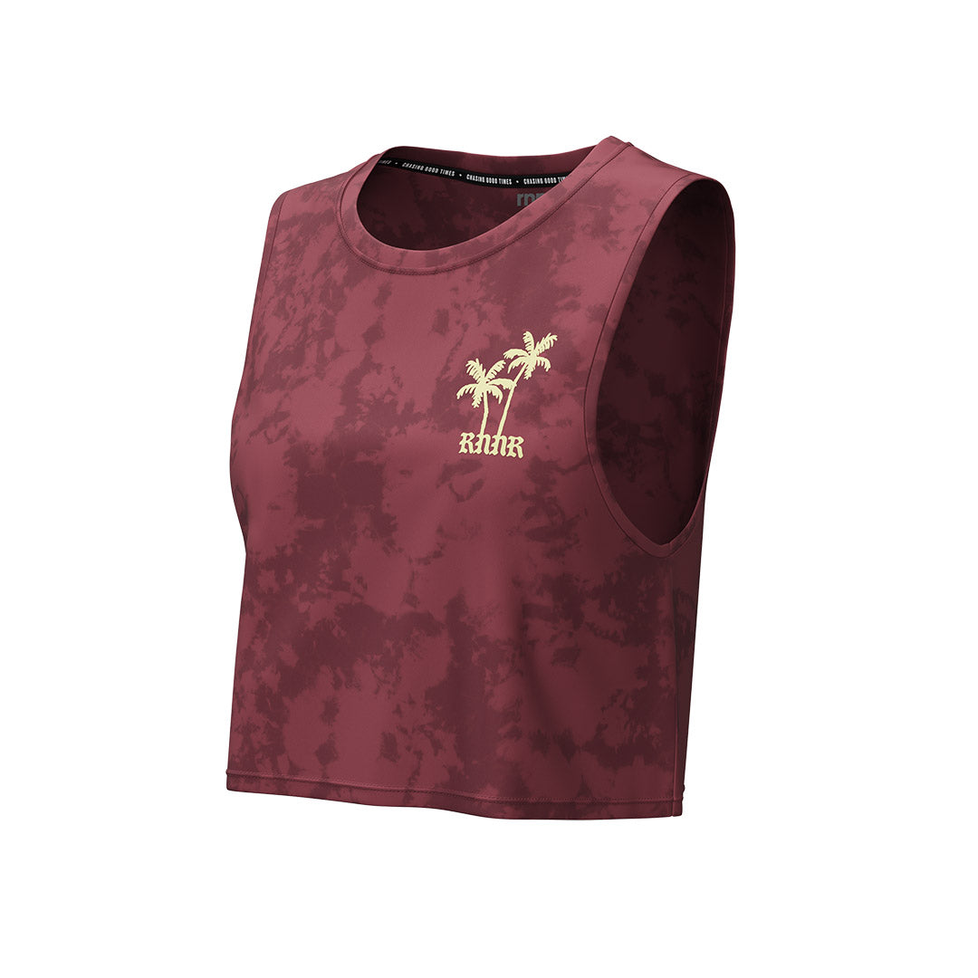 Women's Muscle Tee: Ruby Wine
