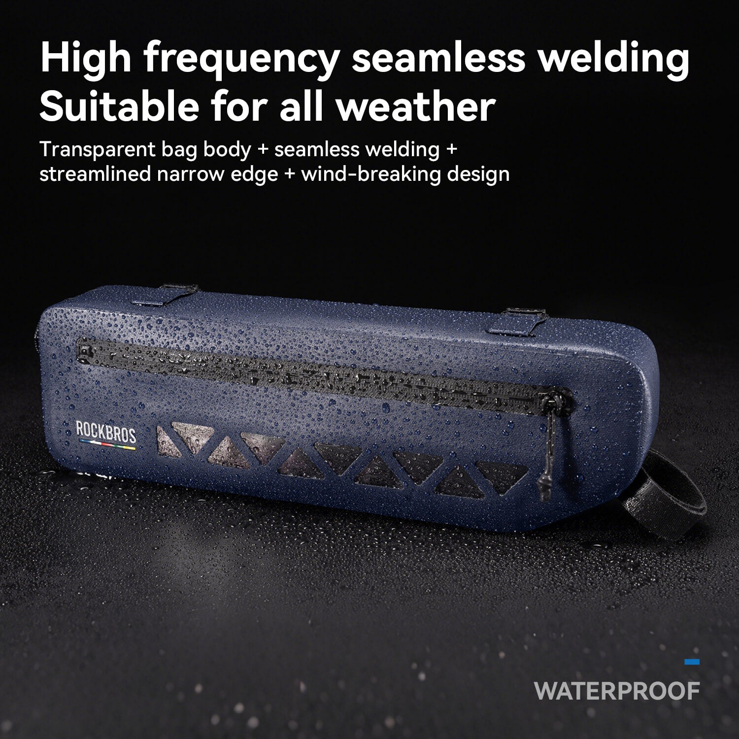 100% Waterproof Bike Frame Bag 1.7L Road-to-Sky