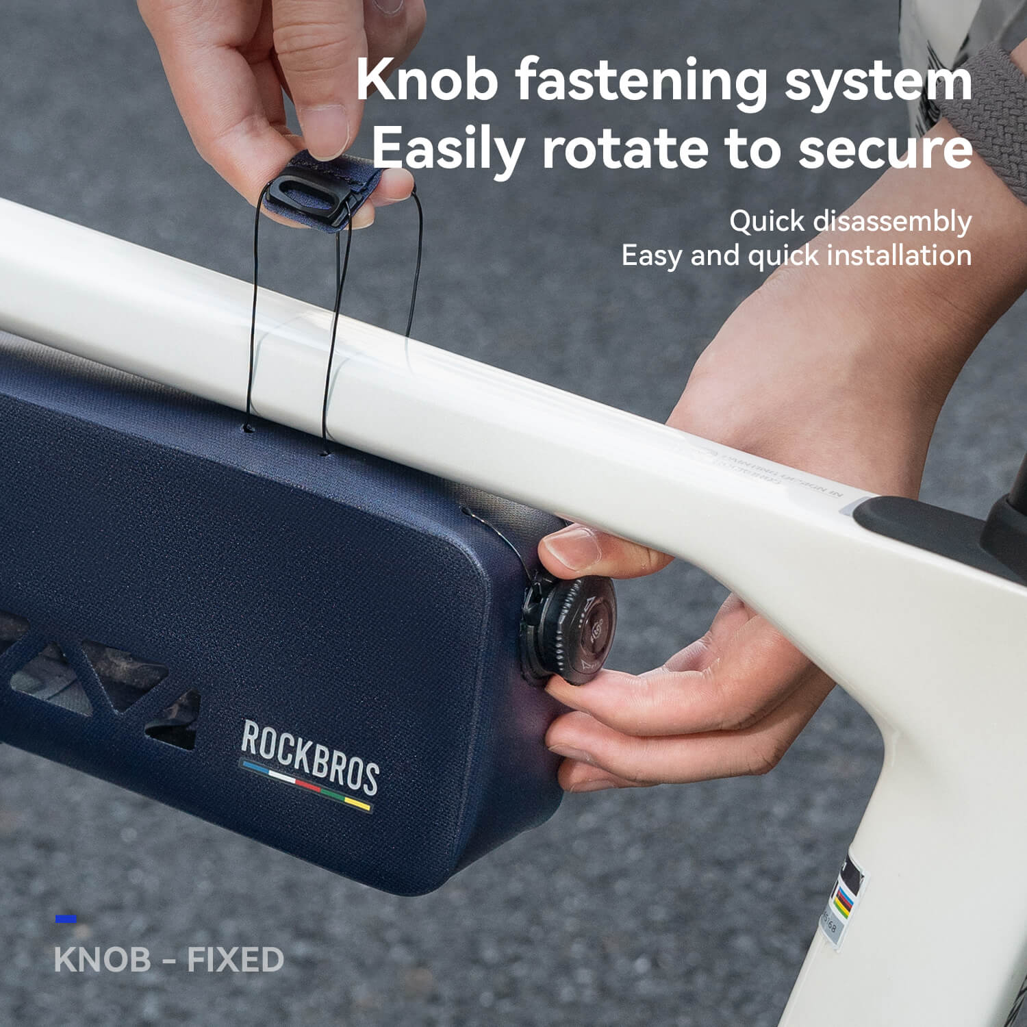 100% Waterproof Bike Frame Bag 1.7L Road-to-Sky