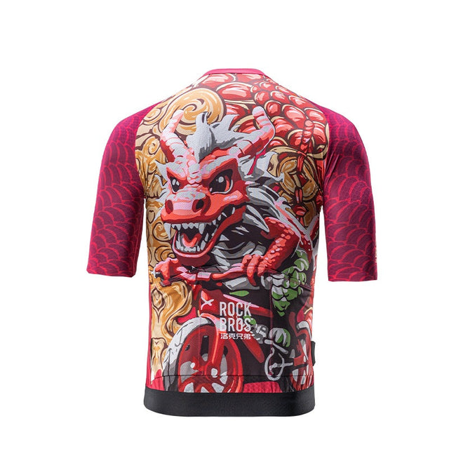 ROCKBROS Dragon Year Paint Model Series Quick Dry Cycling Jersey for Spring Summer
