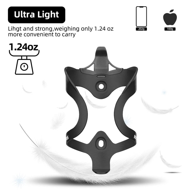ROCKBROS Lightweight Alloy Bike Water Bottle Holder for Road Mountain Bikes