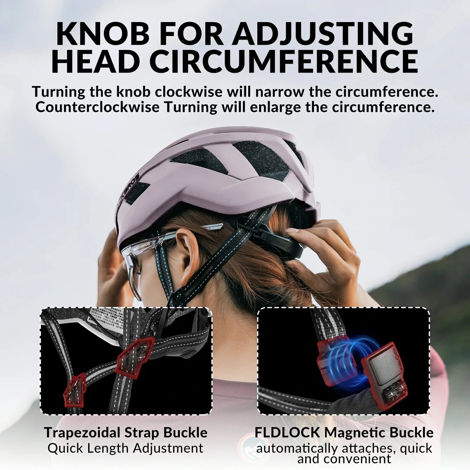 ROCKBROS LK-11 Cycling Helmet Integrated Adjustable Shockproof MTB Road Unisex