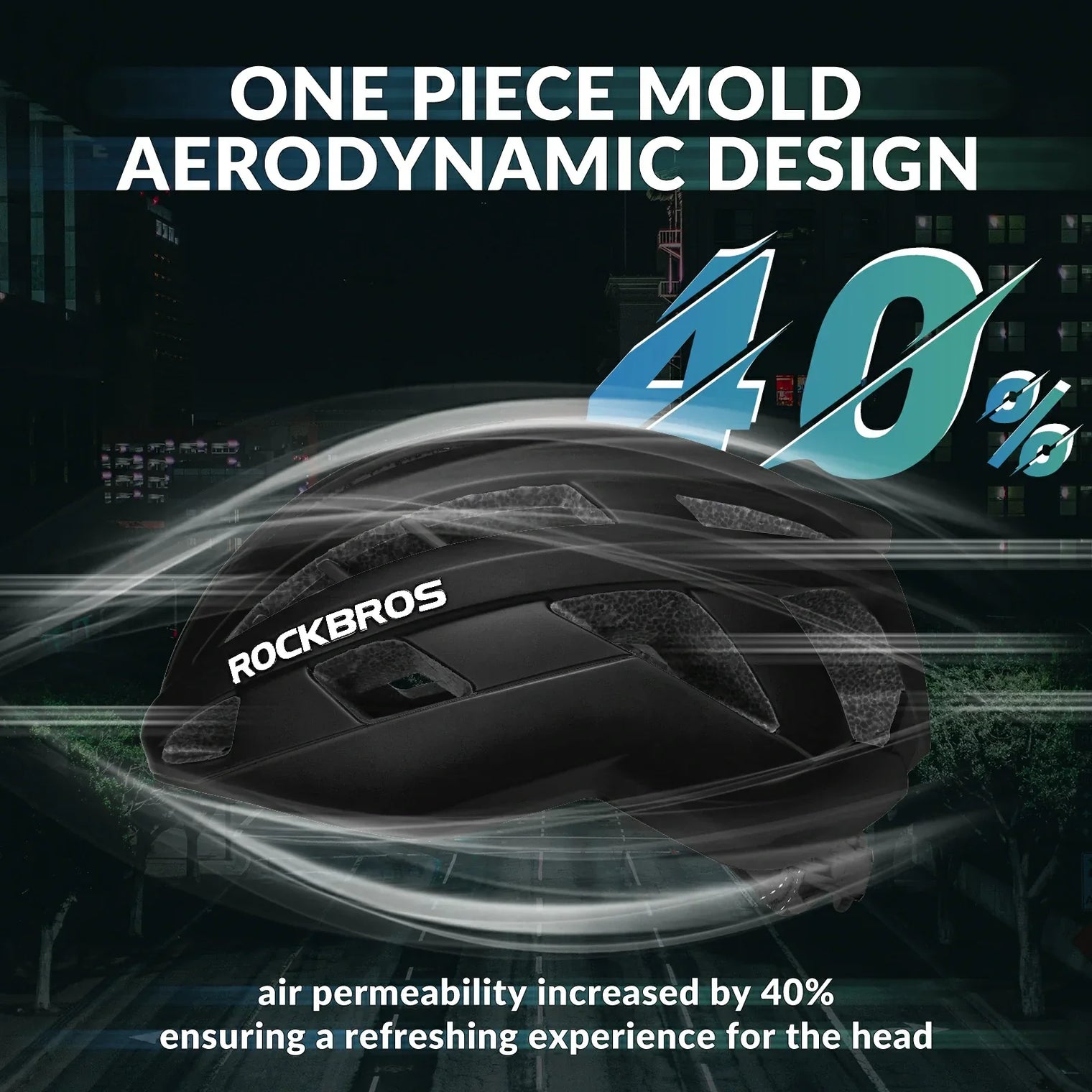 ROCKBROS LK-11 Cycling Helmet Integrated Adjustable Shockproof MTB Road Unisex