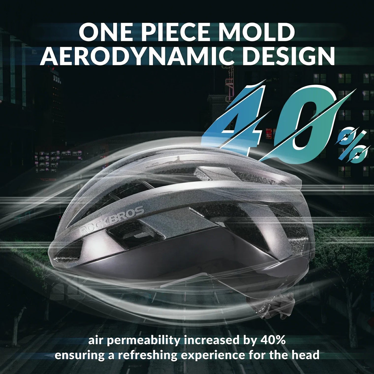 ROCKBROS LK-11 Cycling Helmet Integrated Adjustable Shockproof MTB Road Unisex