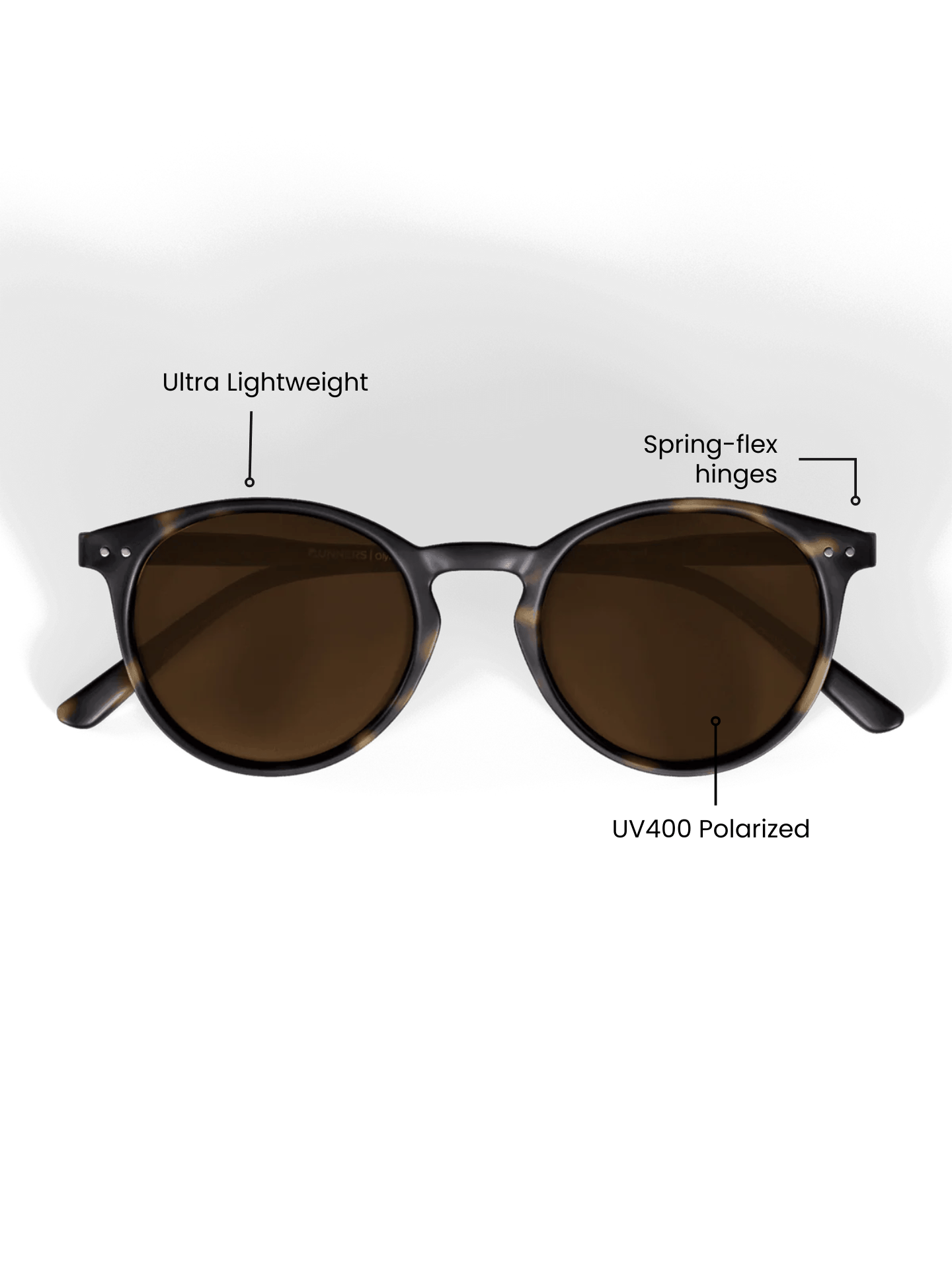 Tortoise Round Polarized Sunglasses - UV400 for Men & Women