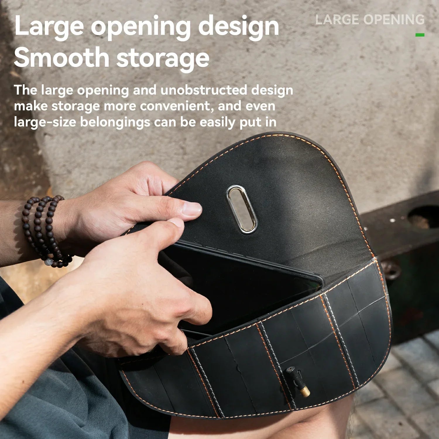 Sustainable Eco-Friendly Recycled Tire Bike Frame Bag 0.5L ROAD TO SKY