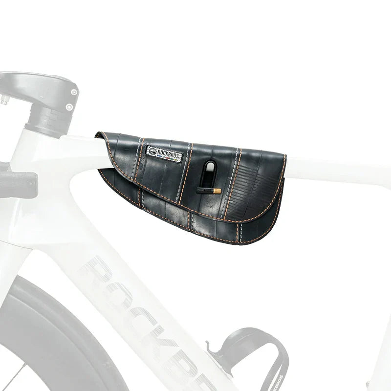 Sustainable Eco-Friendly Recycled Tire Bike Frame Bag 0.5L ROAD TO SKY