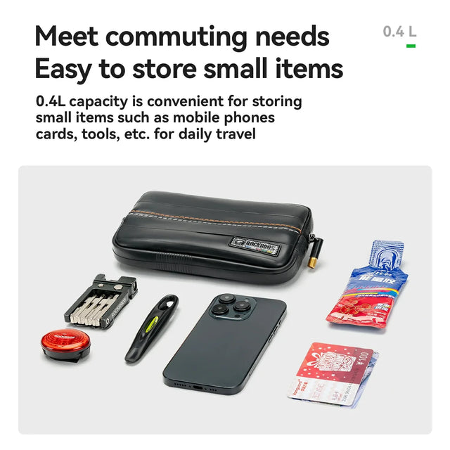 Sustainable Eco-Friendly Recycled Tire Bike Wallet 0.4L ROAD TO SKY
