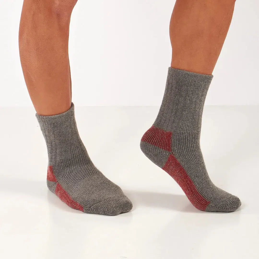 Thermal Warm Terry Lined Alpaca Hiking Boot Socks for Men & Women
