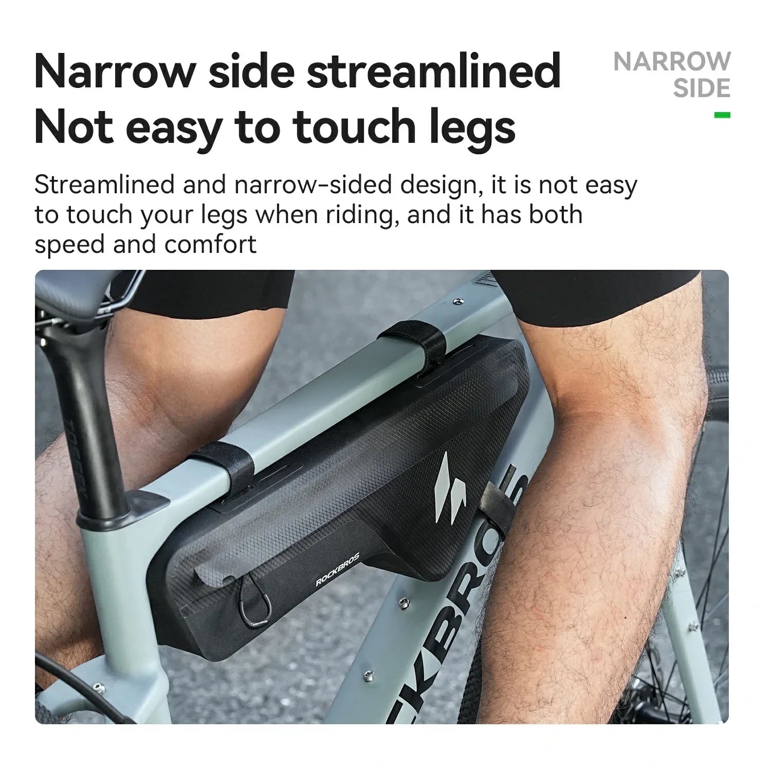 RideMate 100% Waterproof Frame Bag 1.9L Down Tube Bag