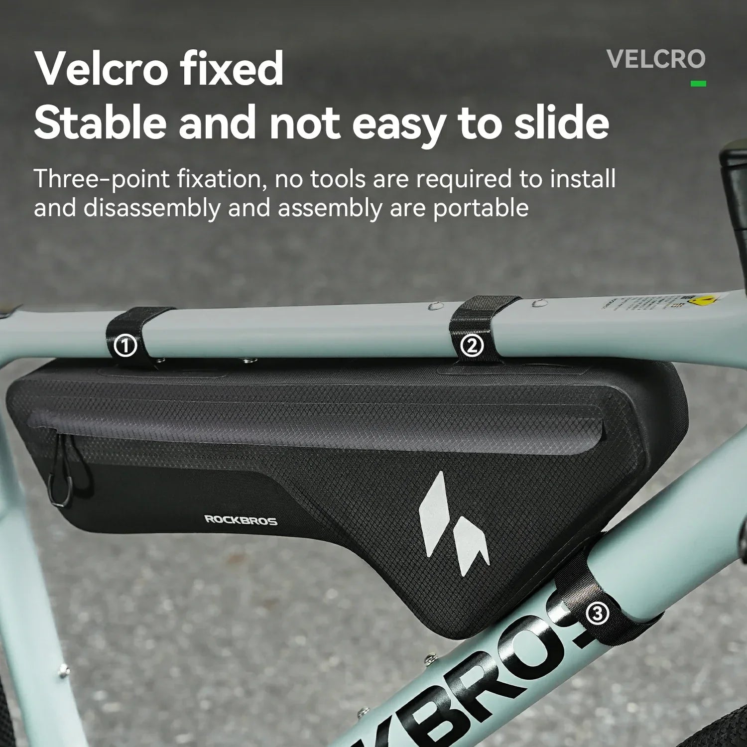 RideMate 100% Waterproof Frame Bag 1.9L Down Tube Bag