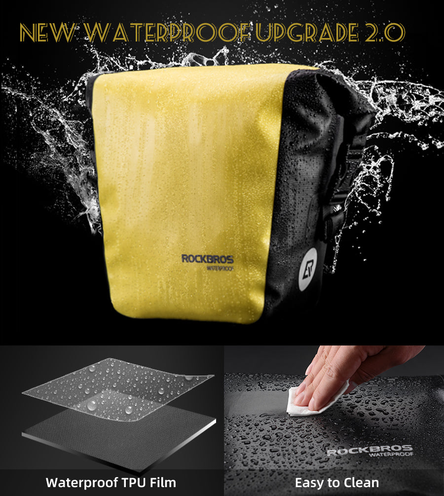 ROCKBROS Std Bicycle Saddlebag in Yellow