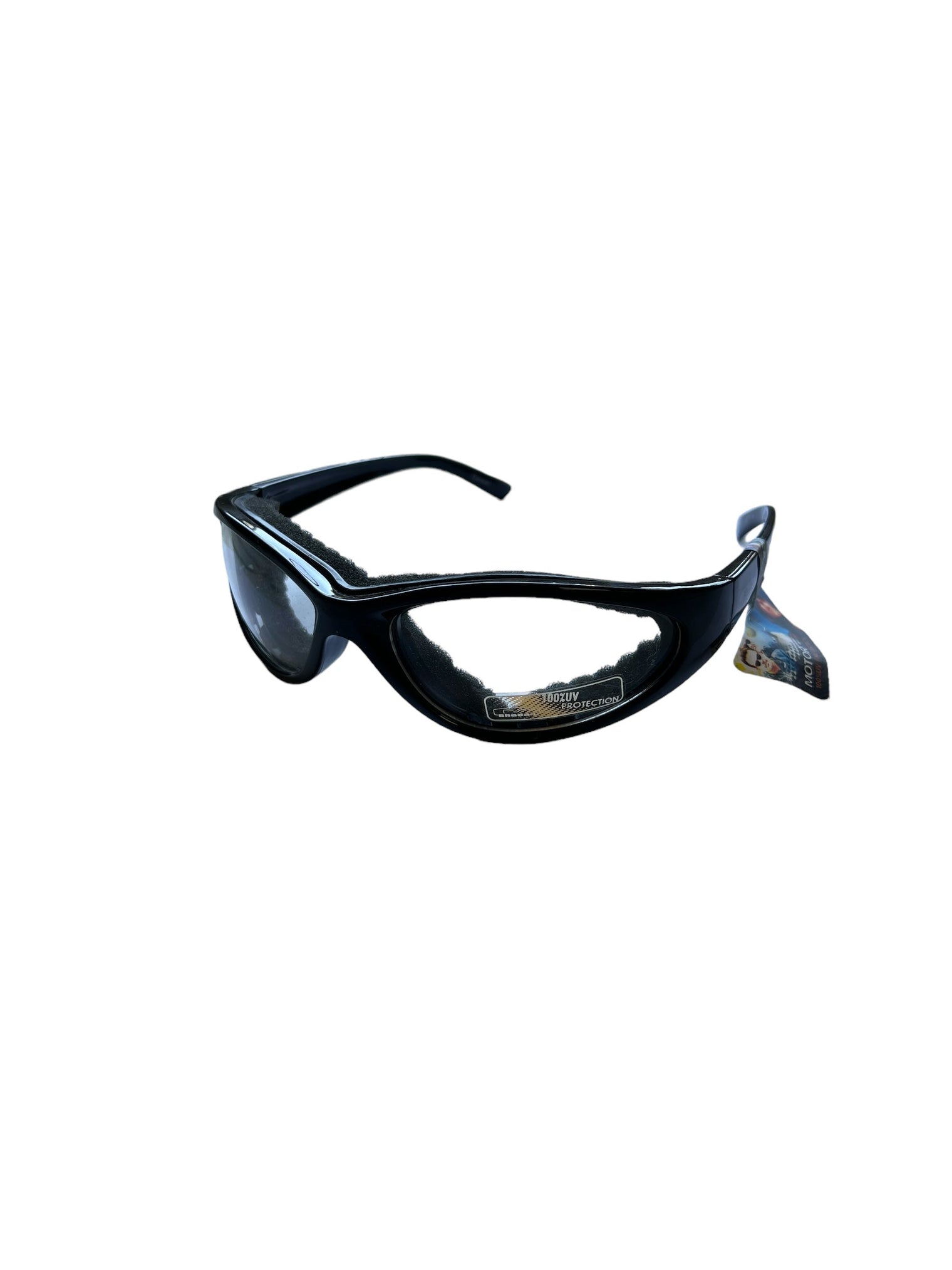 Mountain Shades Redline Sunglasses, Shiny Black with Clear Lenses