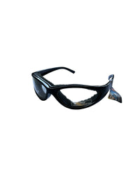 Mountain Shades Redline Sunglasses, Shiny Black with Clear Lenses
