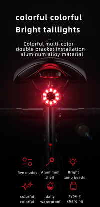 ROCKBROS Multiple Color Bike Tail Light Q1