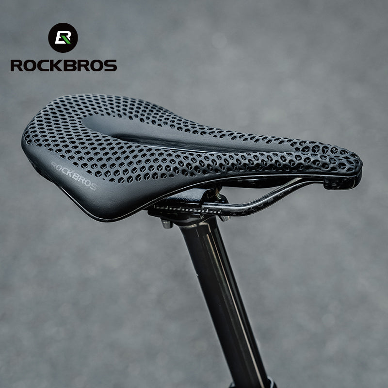 ROCKBROS 3D Printed Shock Absorption Bicycle Saddle - Lightweight