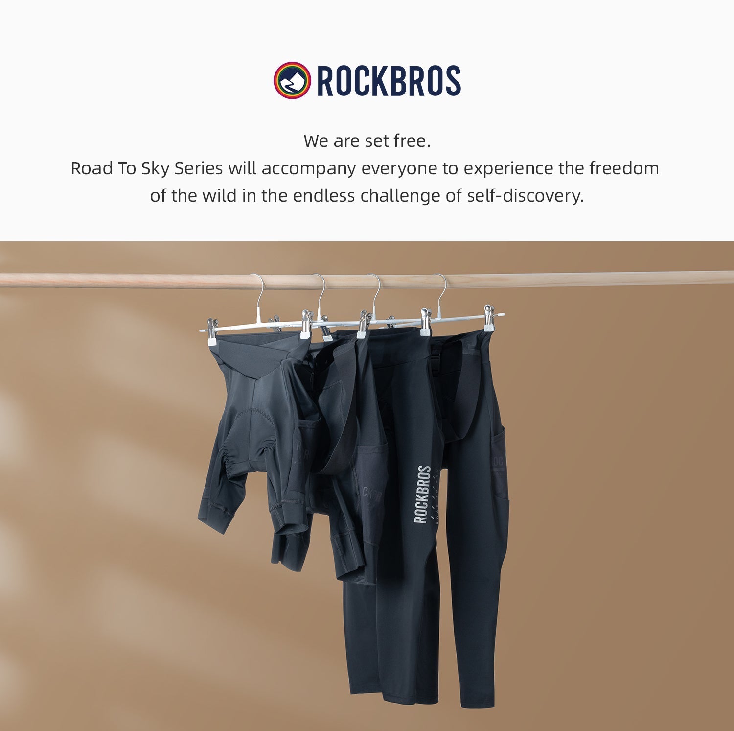 【ROAD TO SKY】by ROCKBROS Women's Cycling Tights in Black