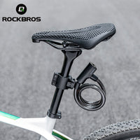 ROCKBROS Steel Cable Bike Lock - Anti-theft, Portable, Waterproof