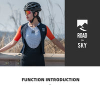 【ROAD TO SKY by ROCKBROS Women's Cycling Bib Shorts in Black