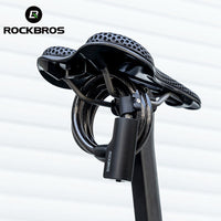 ROCKBROS Steel Cable Bike Lock - Anti-theft, Portable, Waterproof