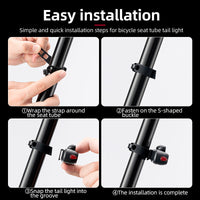 ROCKBROS Frog Style Bike Tail Light