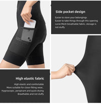 【ROAD TO SKY by ROCKBROS Women's Cycling Bib Shorts in Black