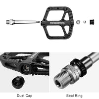 ROCKBROS Extra Large Bike Pedals in Various Colours (Pair)