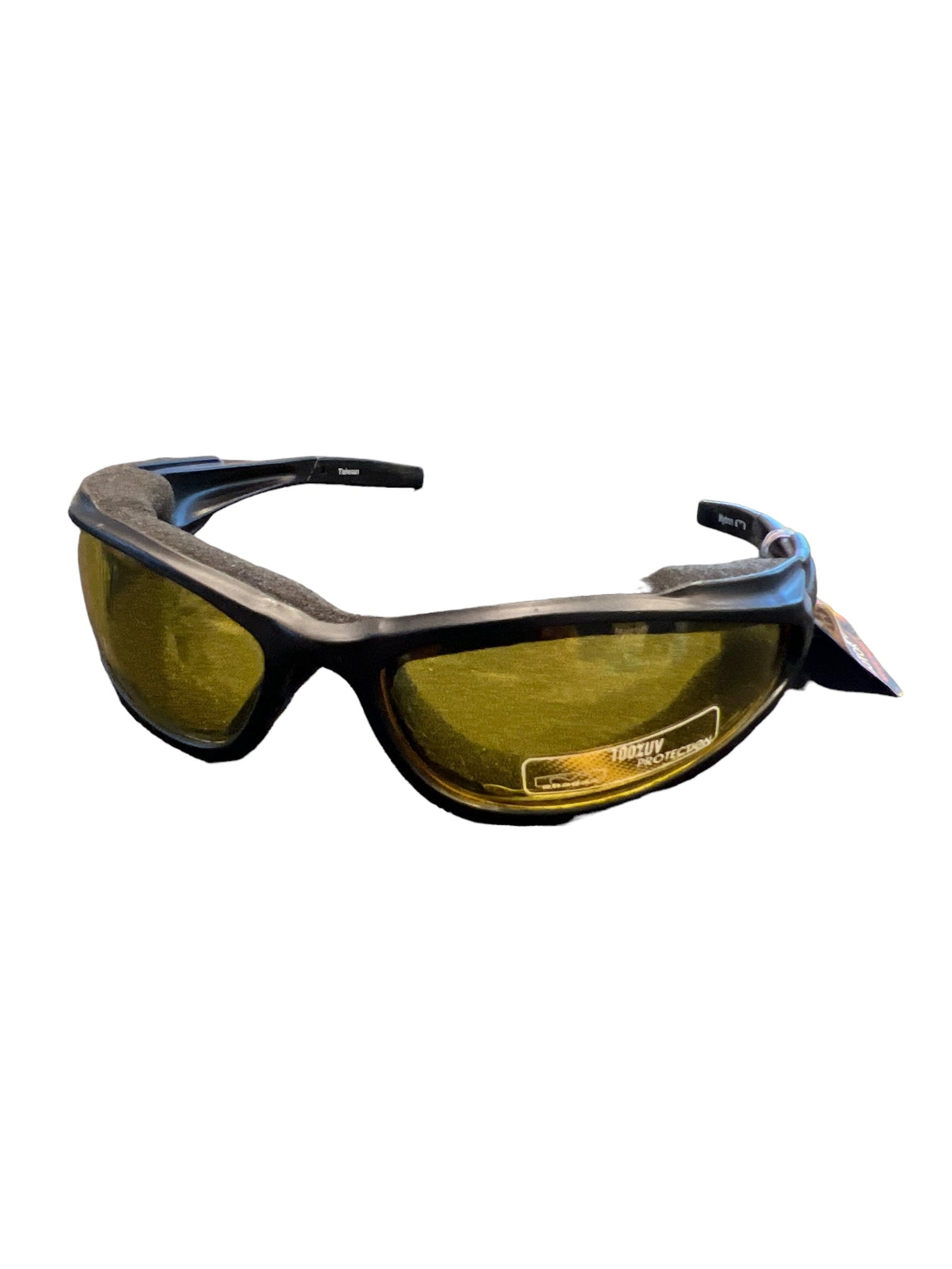 Mountain Shades Nytron Sunglasses, Black with Yellow Lenses