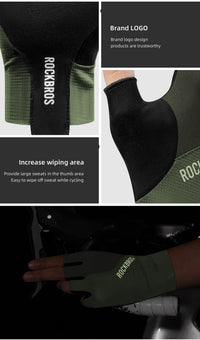 【ROAD TO SKY】by ROCKBROS Fingerless Anti-Slip Cycling Gloves in Various Colours
