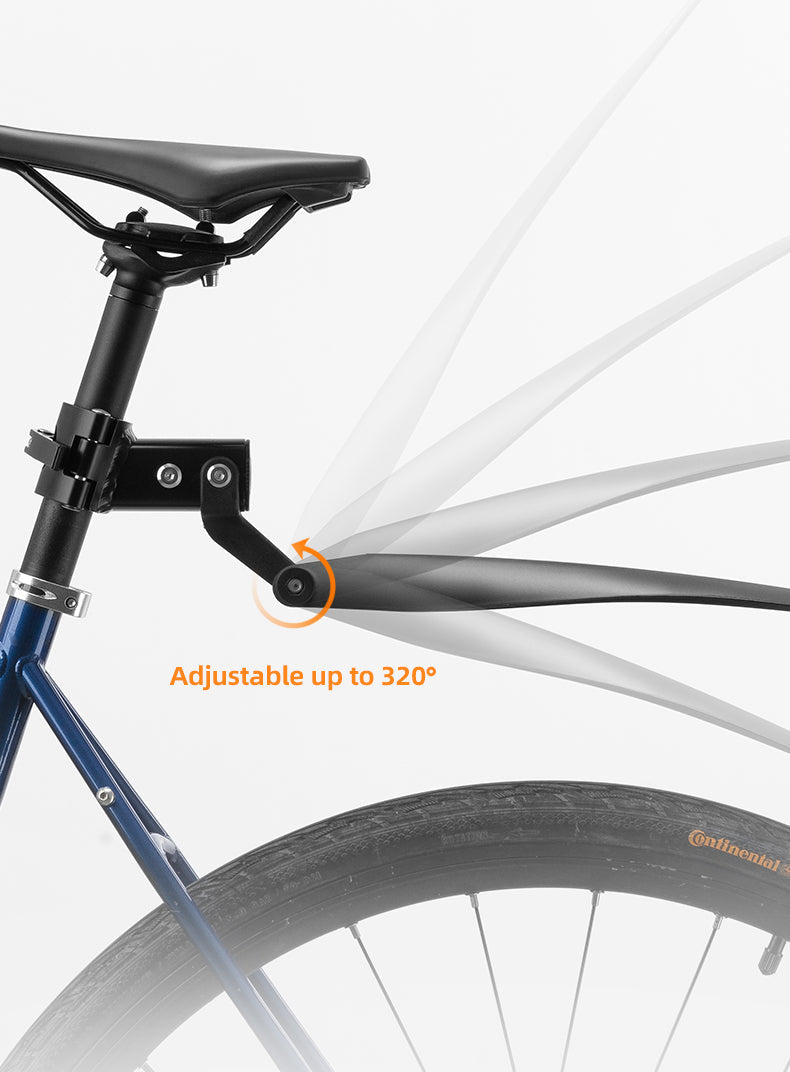 ROCKBROS Bicycle Front and Rear Fender Set - Quick Release, Adjustable