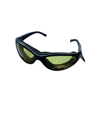 Mountain Shades Redline Sunglasses, Matte Black with Yellow Lenses