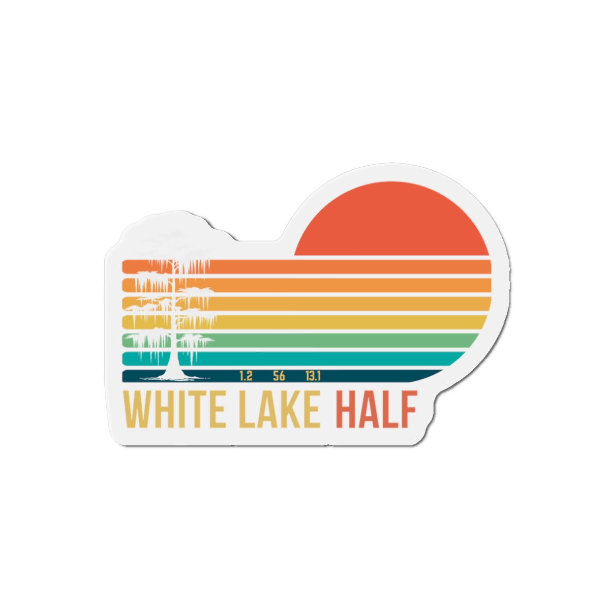 White Lake Half Magnets