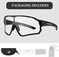ROCKBROS Full Frame Photochromic Sunglasses Cycling Sunglasses Bicycle Full Frame Photochromic Glasses Bike Eyewear