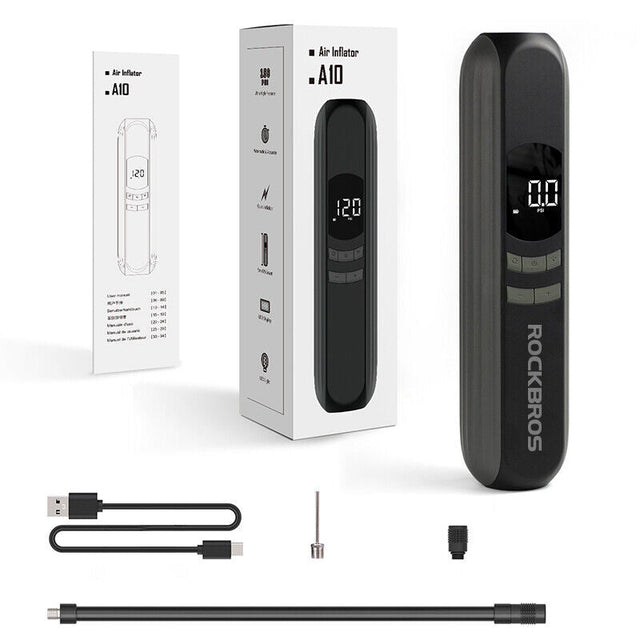 ROCKBROS Electric Bike Pump with Intelligent Digital Display