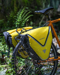 ROCKBROS Large Triangle Bicycle Saddlebag in Yellow