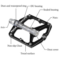 ROCKBROS Ultra Lightweight Bike Pedals in Various Colours (Pair)
