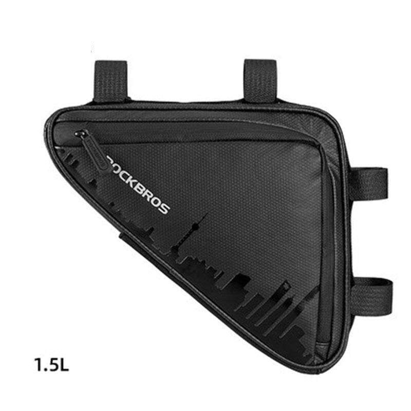 ROCKBROS Bike Triangle Frame Bag Bike Storage Triangle Bag Two Side Pockets 1.5L
