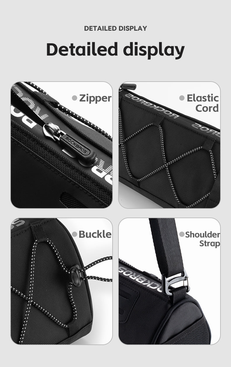 ROCKBROS 1.5L Reflective Handlebar Bag - Durable, Compact, Multi-functional