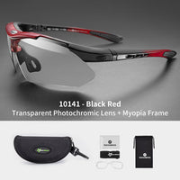 ROCKBROS Cycling Sunglasses Bicycle Photochromic Glasses Full Frame Eyewear