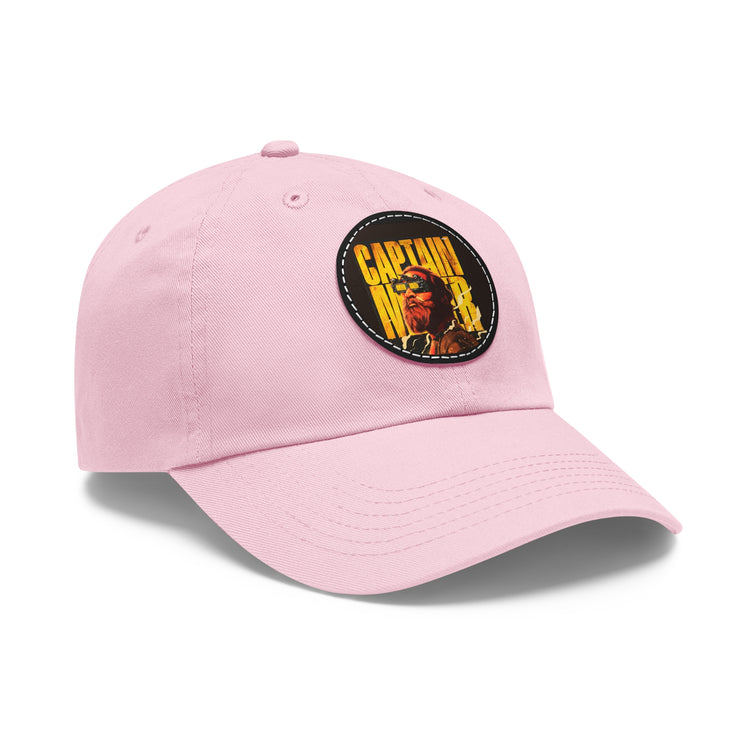 Custom Twill Hat with Leather Patch