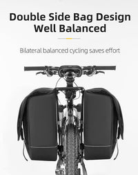 Super 30-Litre Bicycle Saddlebags in Black