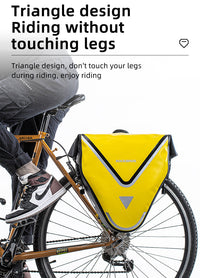 ROCKBROS Large Triangle Bicycle Saddlebag in Yellow
