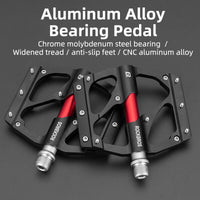 ROCKBROS Super Lightweight Bike Pedals in Black or Red (Pair)