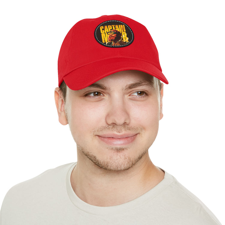 Custom Twill Hat with Leather Patch