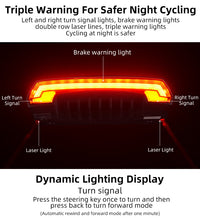 ROCKBROS Bicycle Rear Light with Saddle Fitting & Remote Control LKWD-R1