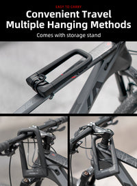 ROCKBROS Motorcycle Bicycle U-Lock Anti-Theft Thickened MTB Bike Lock Alloy Steel 3 Keys