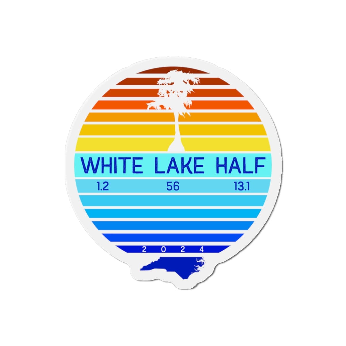 White Lake Half Magnets