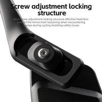 ROCKBROS HD Blast-Resistant Bike Mirror - Adjustable & Retractable